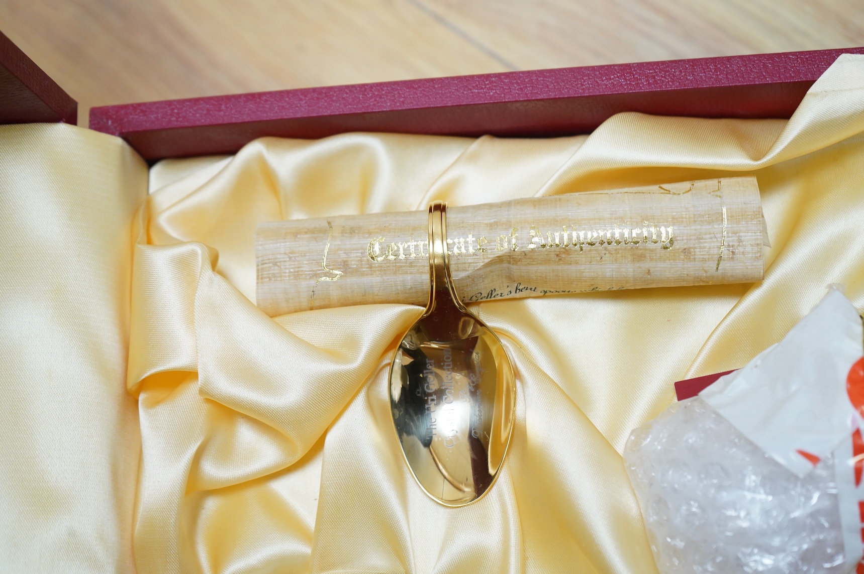 The Uri Geller Crystal Collection - three cased sets by Dickenson Crystal